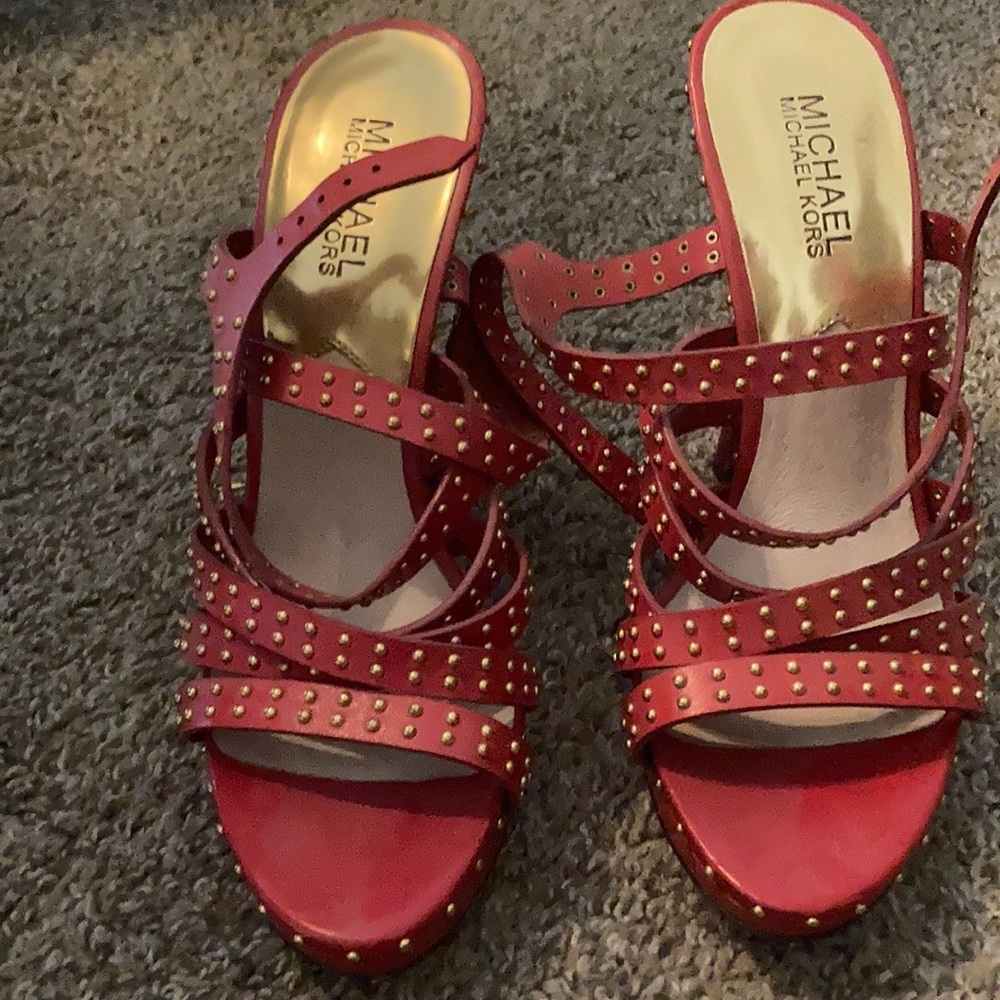 Michael Kors red heels